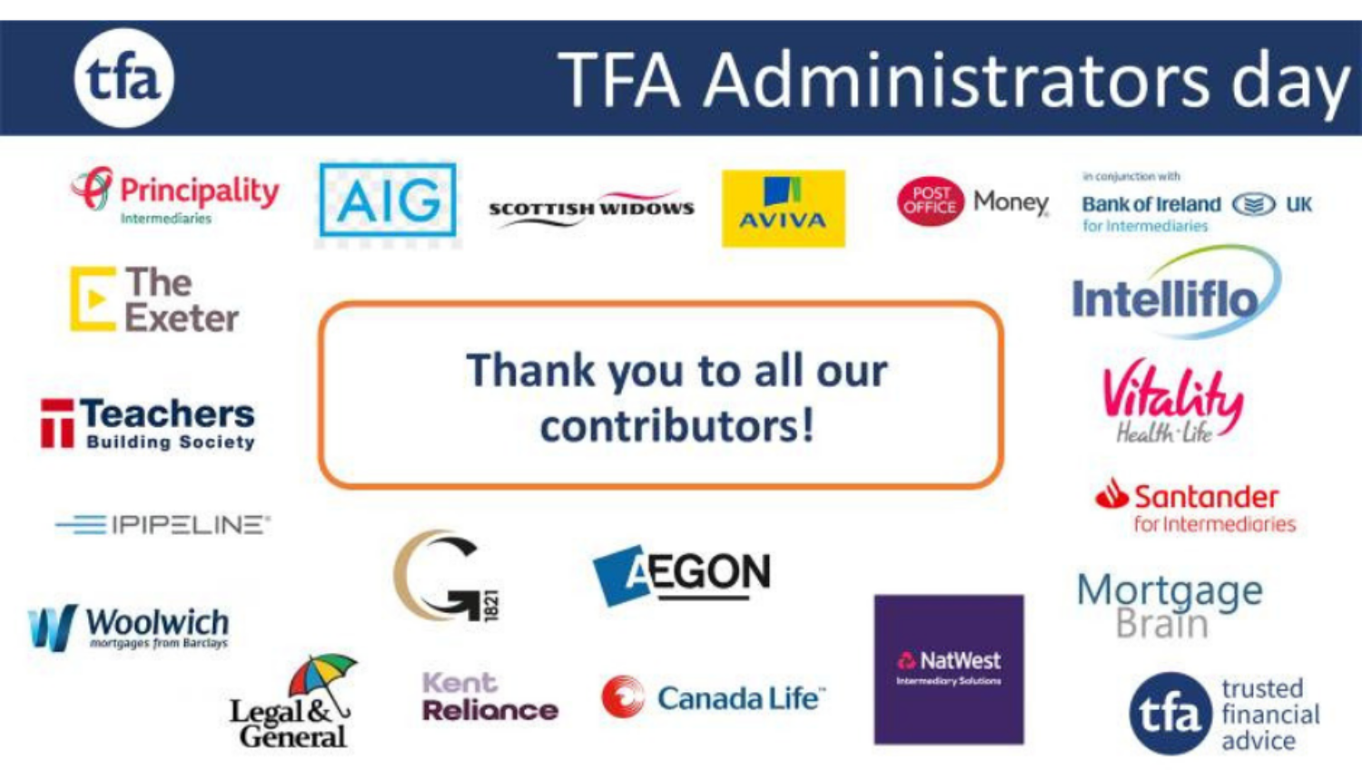 TFA Admin day Contributors slides
