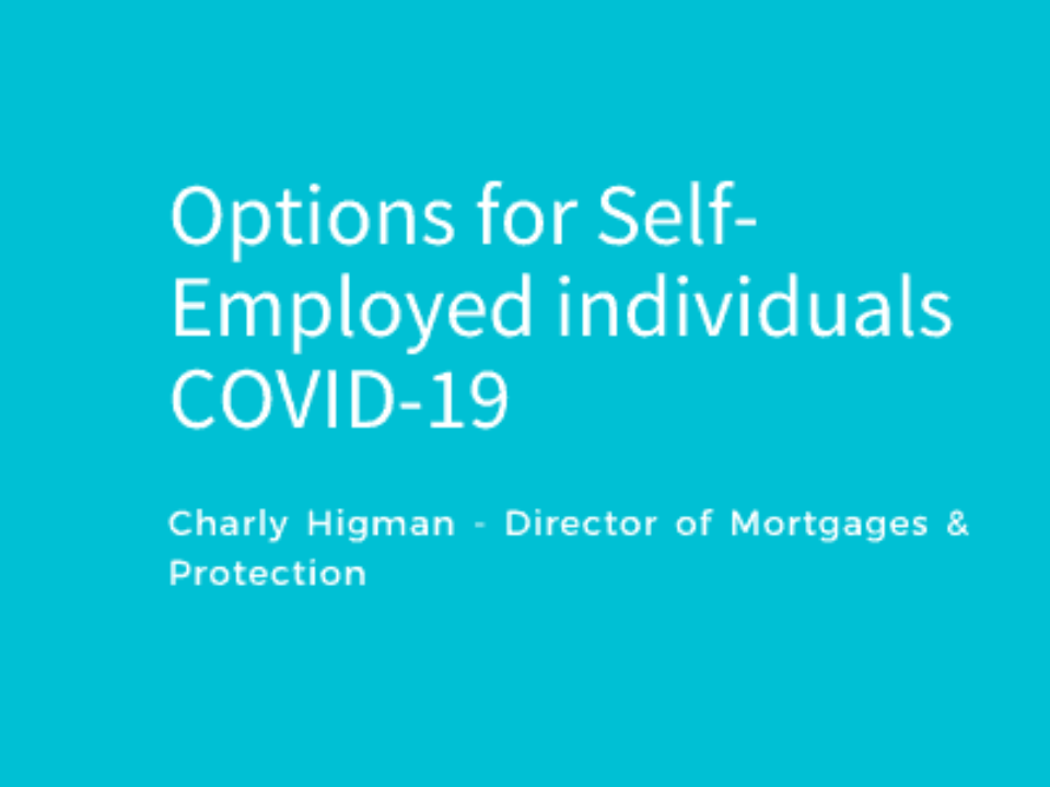 Options for self employed individuals – COVID 19