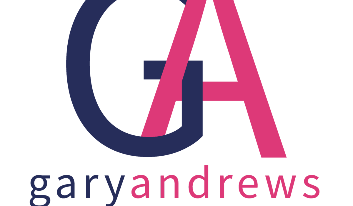 Gary Andrews FS logo blue and pink