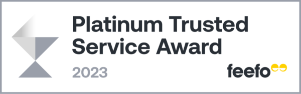 Platinum Trusted Service Award 2023 - Full colour - Landscape