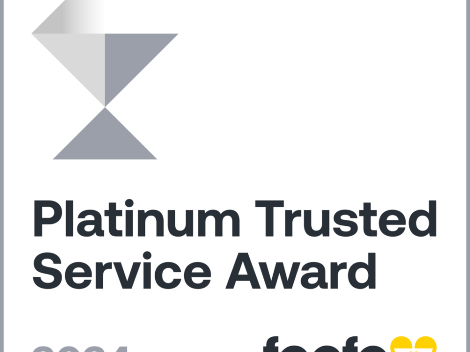 Platinum Trusted Service Award 2024 – Badge – 1×1