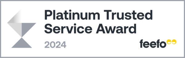 Platinum Trusted Service Award 2024 - Full colour - Landscape